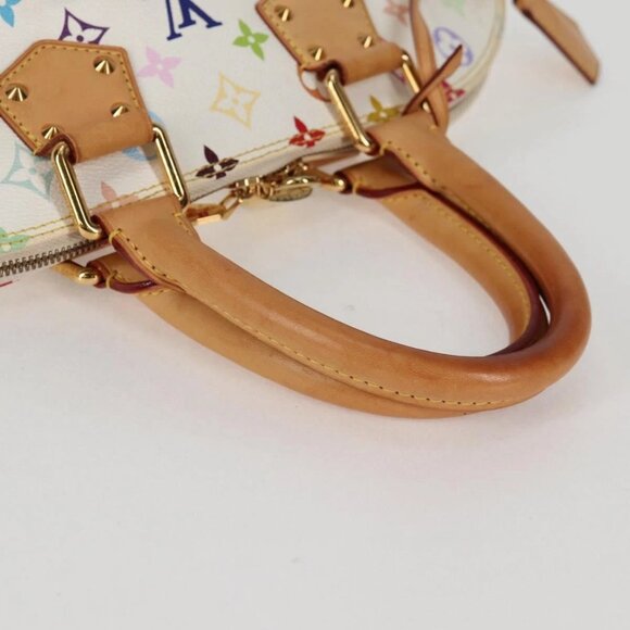 LOUIS VUITTON Monogram Multicolor Alma GM Hand Bag White M40441 LV Auth 131827V - Picture 8 of 16
